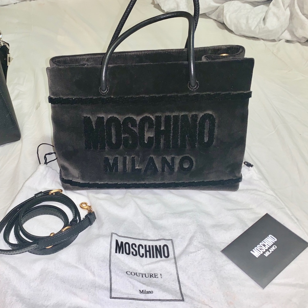 Moschino Velvet Tote